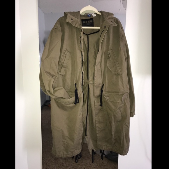 H&M Other - H&M TRD MRK green trench jacket